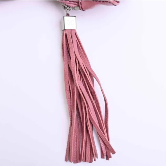 Pre-owned Authentic CHANEL Leather Mini Boston Bag Pink Leather Handbag - Picture 4 of 10